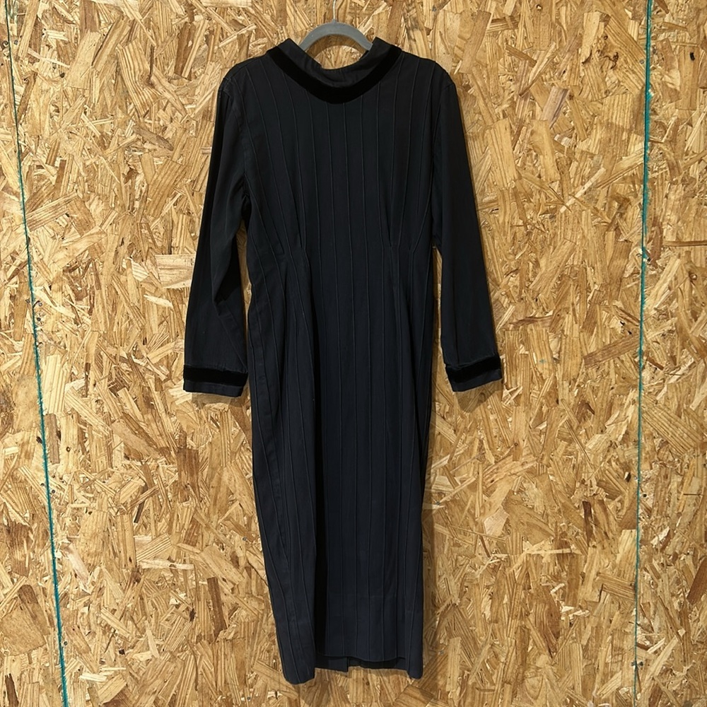 Jan Barboglio Vintage 80s Pleated Artisan Inspired Dress